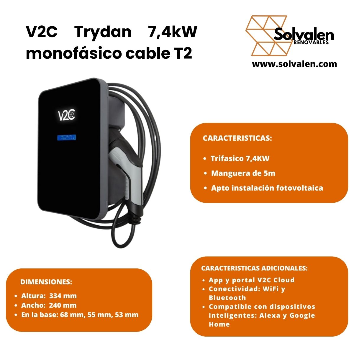 V2C Trydan 7,4 monofásico